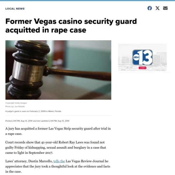 Criminal Defense Attorney Dustin Marcello gets an acquittal in high profile case